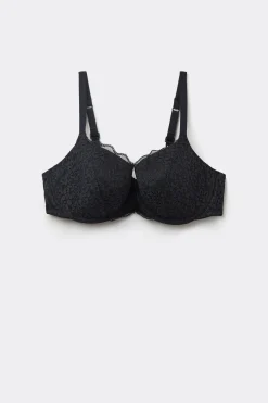 Prague Full Cover Recycled Lace Balconette Bra - Balconette - Women | Tezenis