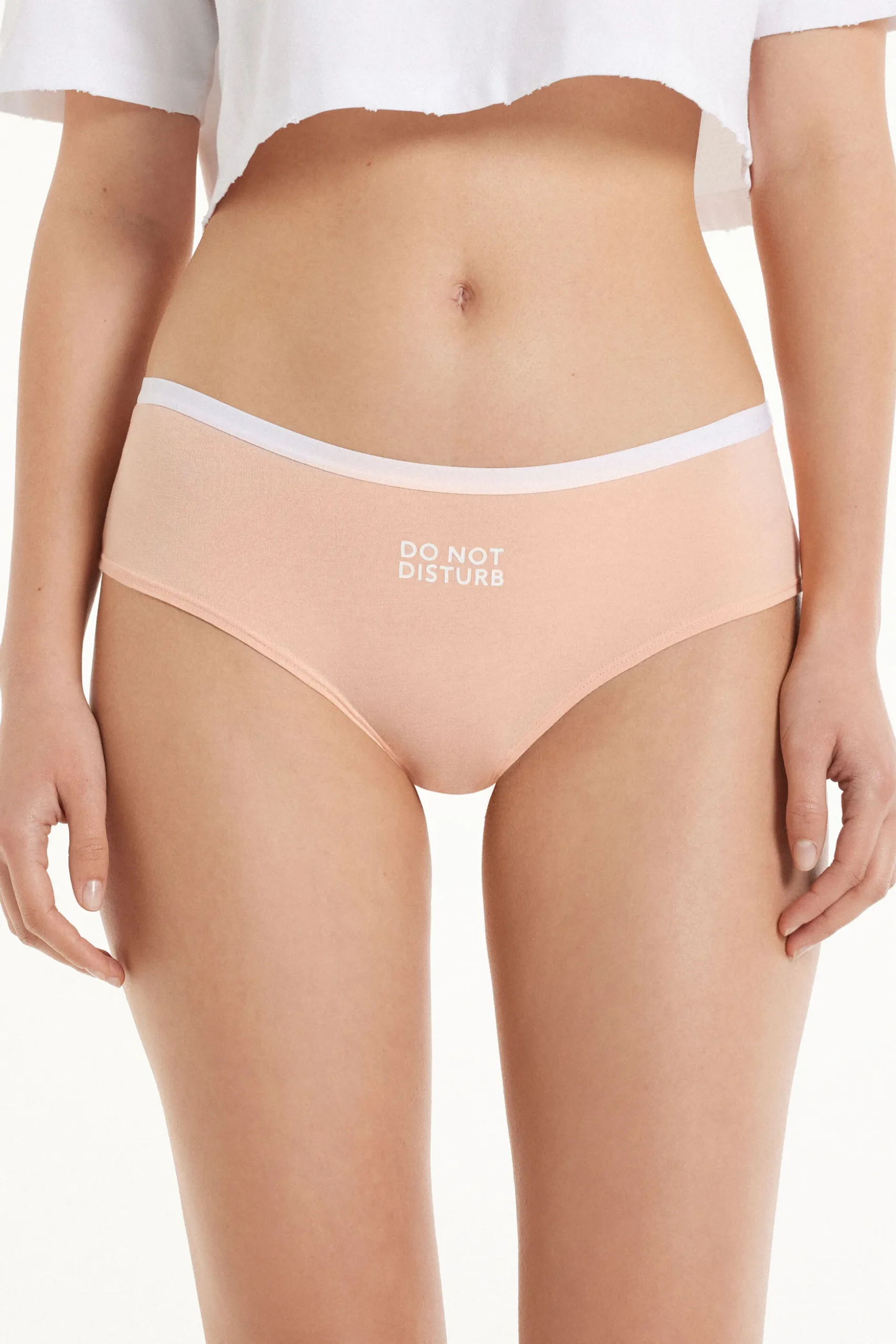 Printed Cotton Boyshorts - French Cut - Women | Tezenis