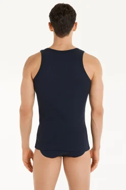 Ribbed Cotton Undershirt - Tank Top Undershirts - Men | Tezenis